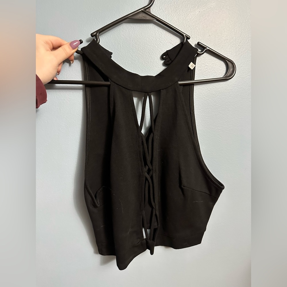 Black tank top